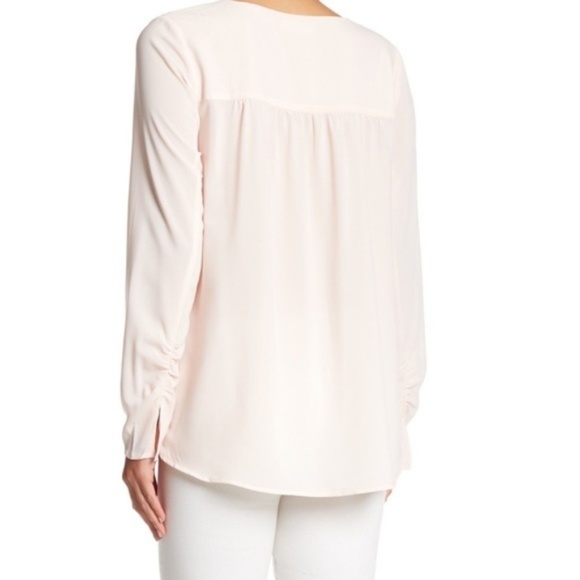 Delilah Blush Beaded Chiffon Blouse Top - Picture 4 of 4